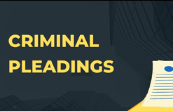 Criminal Pleadings: How the Courts Work